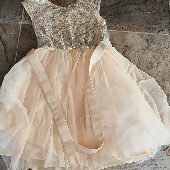 Girls Zunie Christmas/holiday/new Years Dress Size 10 - Picture 7 of 7